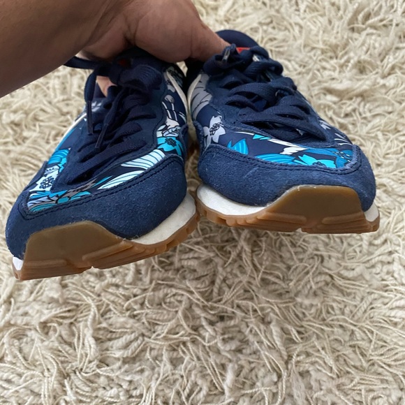 Womens Nike Air Pegasus 83 Print 725079-400 Midnight Navy/ Sail-Tide Pool Blue - Picture 6 of 9